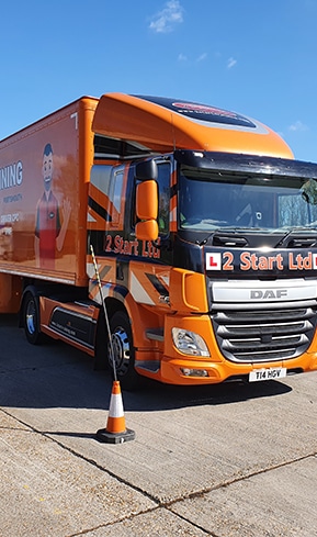 Orange HGV Artic Class 1 C+E Lorry