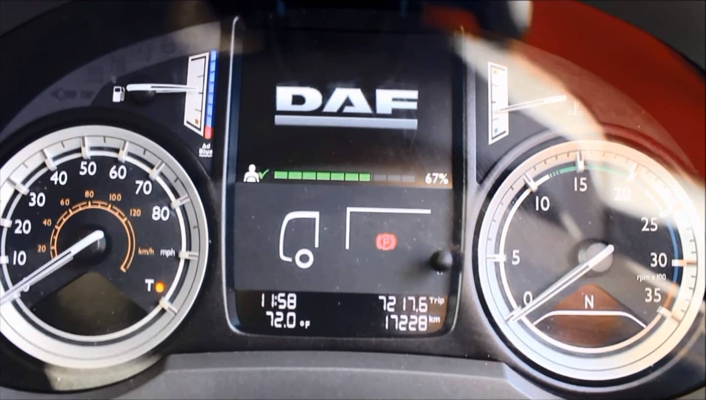 DAF Truck Digital Dashboard