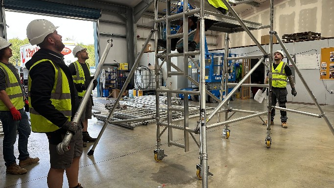 PASMA Training being conducted in a warehouse facility by 2 Start Ltd in Worthing PASMA Training being conducted in a warehouse facility by 2 Start Ltd in Worthing