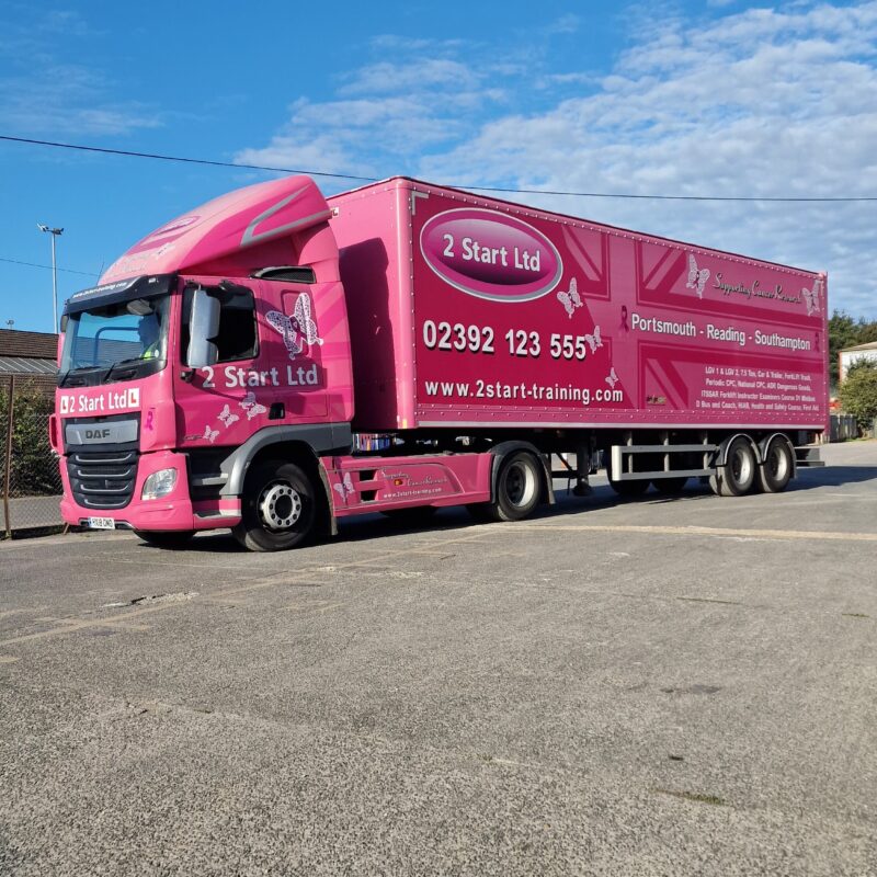 Pink Category C+E HGV