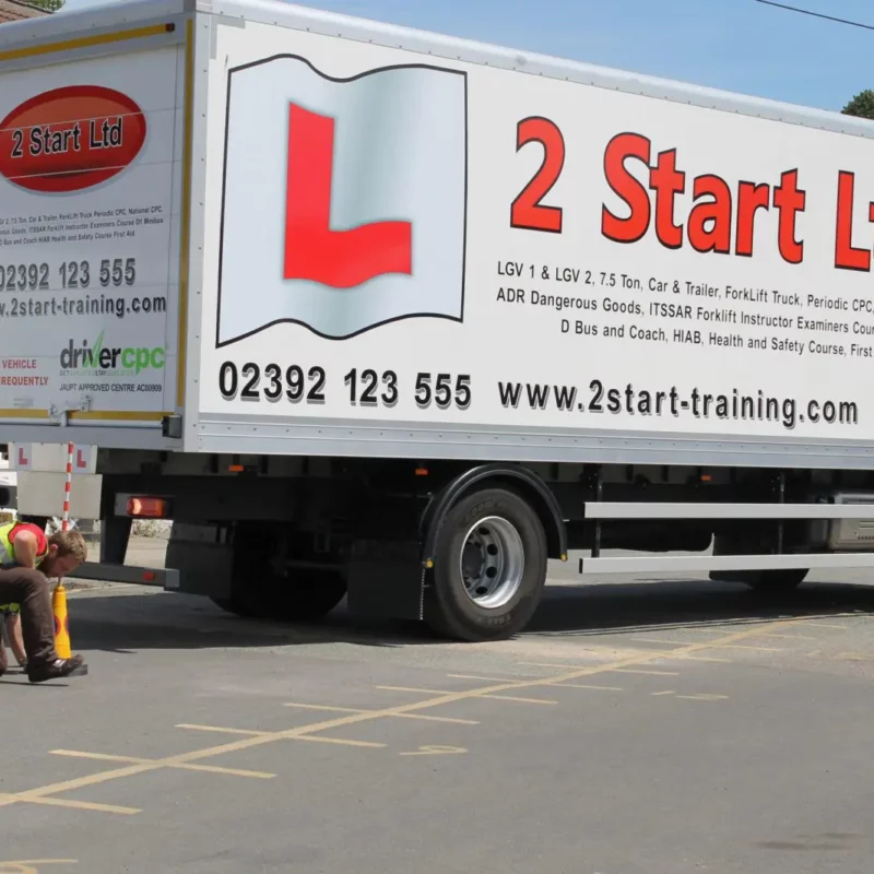 Category C Class 2 Rigid LGV Lorry on a Training Area