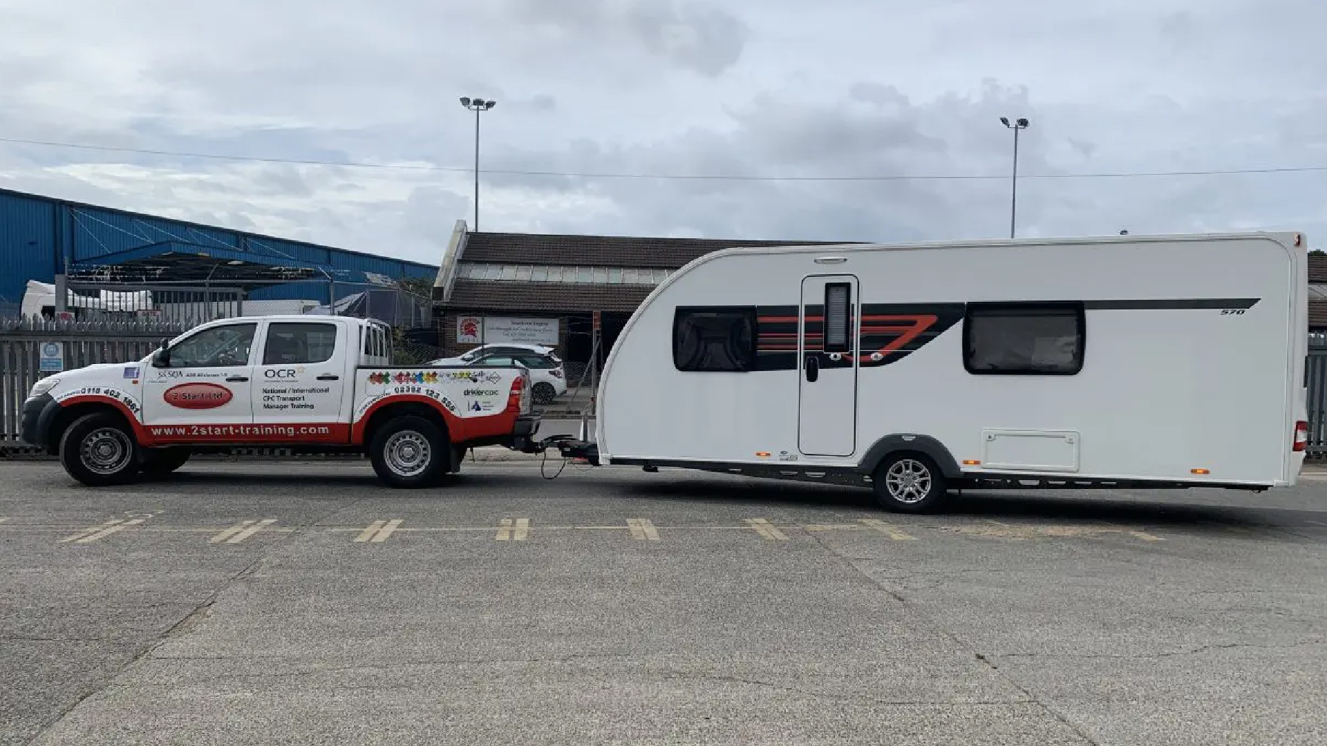 Caravan Landing Page Background
